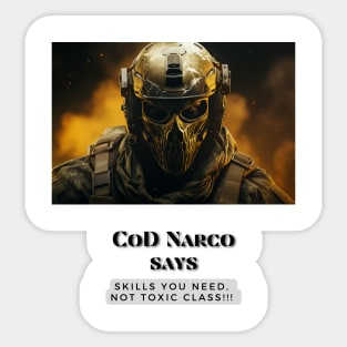 CoD Narco says Sticker